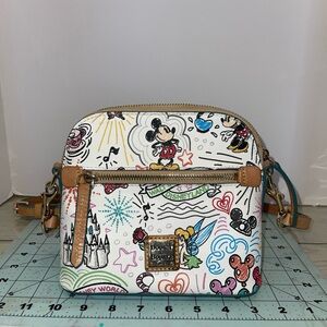 Dooney & Bourke Disney Sketch Crossbody Bag - White and Tan